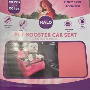Halo Pink Pet Travel Booster Seat just as described in the photo